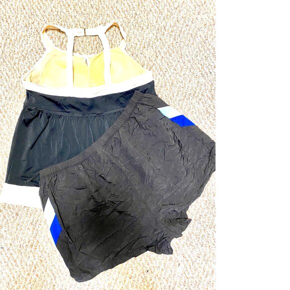 NEW 2pc Black/White Swim365 Tankini Top 20W; Swim365 Shorts 2X Swimwear #066 - Picture 3 of 3